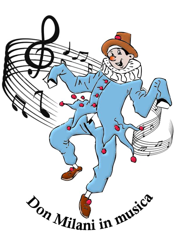 Logo creato in occasione della sfilata per le scuole organizzata dall'amministrazione comunale di Misterbianco. Motto scelto "Don Milani in musica". Viene rappresentato il personaggio Peppe Nappa circondato da un pentagramma.